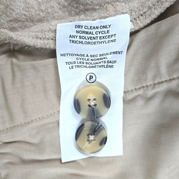 HUNTER Women's Button Down Collared Cream Merino Wool Jacket Pockets Size Small - Picture 13 of 16